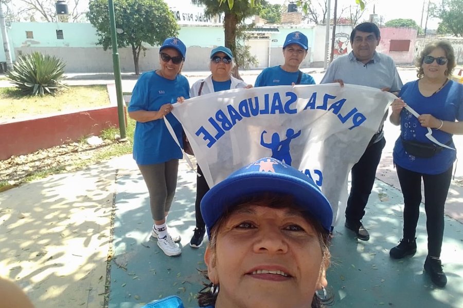El grupo de la plaza Canal Feijóo lista para salir