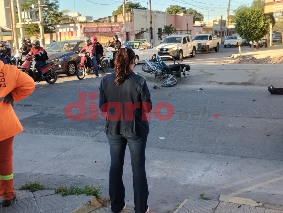 La conductora del rodado mayor.