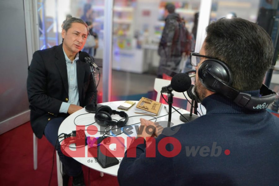 <b>El vicegobernador, entrevistado por Duilio Porello.</b>