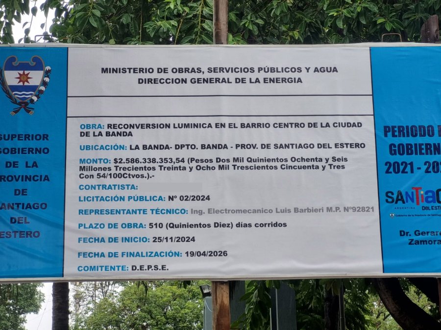 La Provincia ejecut&oacute; la obra de conversi&oacute;n LED.