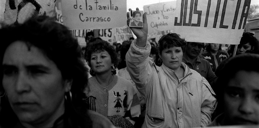 Marchas de repudio en Cutral Co por el homicidio del conscripto Omar Carrasco.