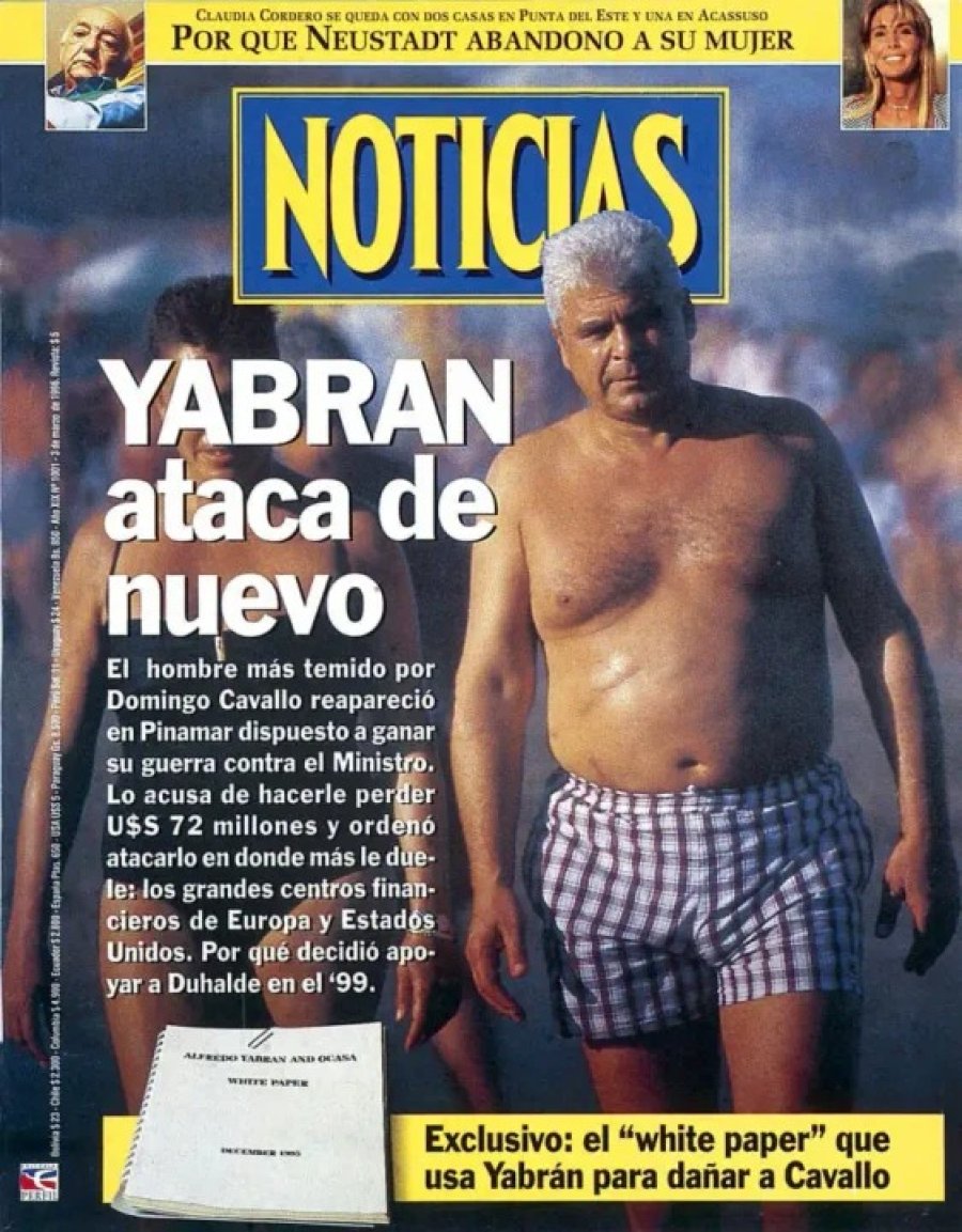 La tapa que le dio sentencia de muerte a Cabezas. La primera imagen p&uacute;blica de Yabr&aacute;n.