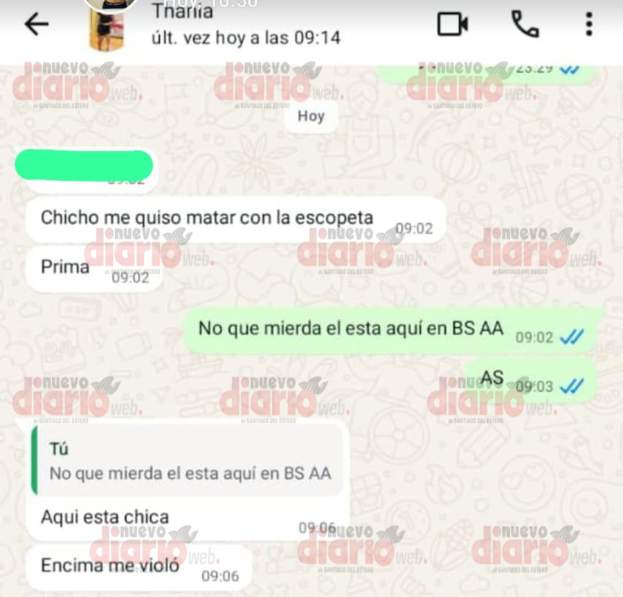 La charla de la v&iacute;ctima con su familiar.