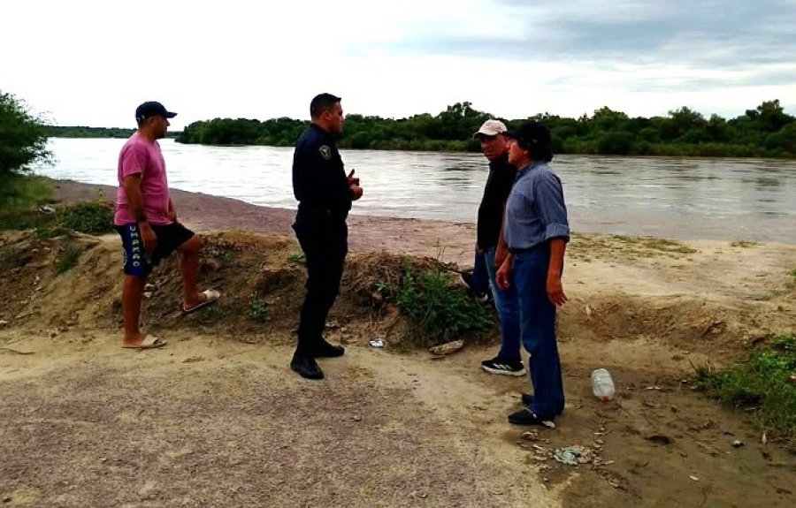 Autoridades y personal policial recorrieron el sector de Coro Pampa