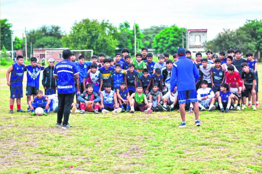 Pedro en pleno trabajo en las inferiores.