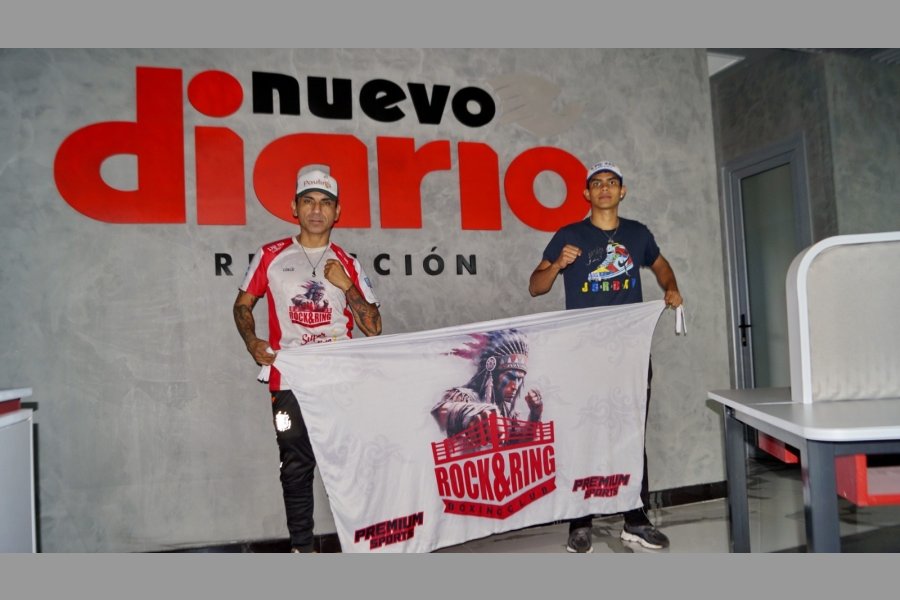 Diego Olivera, junto a su pupilo en Nuevo Diario.