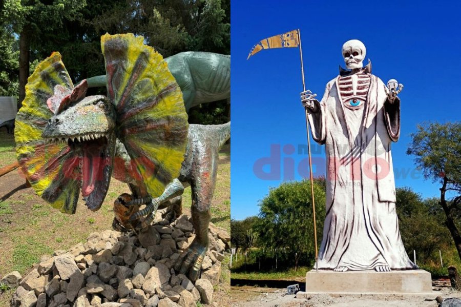 En el San La Muerte, ya se pueden encender sus ojos y hasta posee una esfera.
