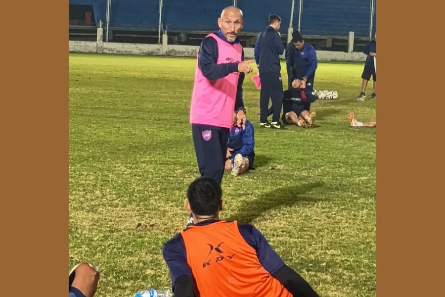 Guiñazú, en el primer entrenamiento con el plantel