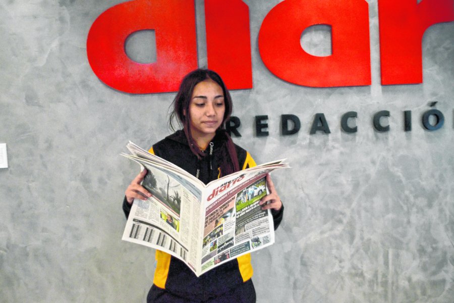 La jugadora estuvo en el Multimedio.