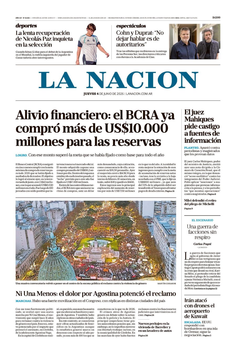 Tapa del suplemento papel