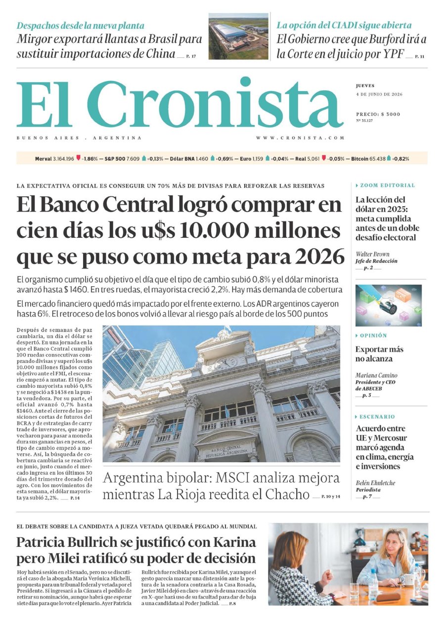 Tapa del suplemento papel