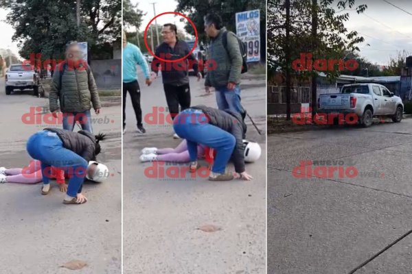 Funcionario bandeño a bordo de una camioneta oficial atropelló a una mujer embarazada