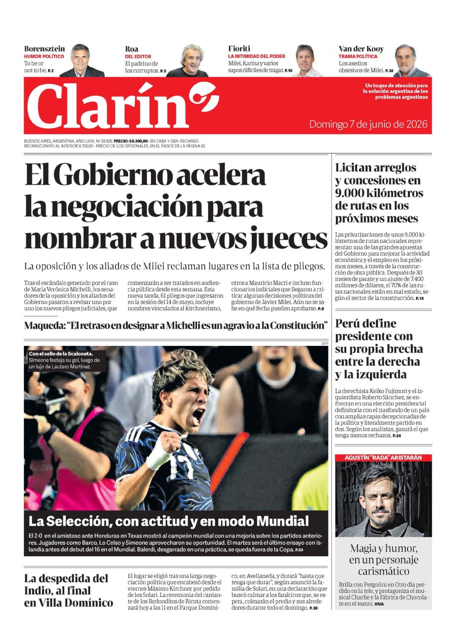 Tapa del suplemento papel