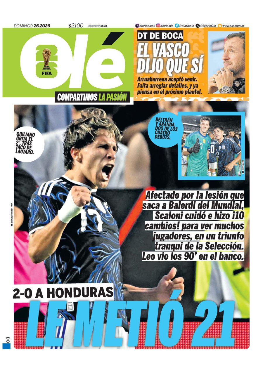 Tapa del suplemento papel