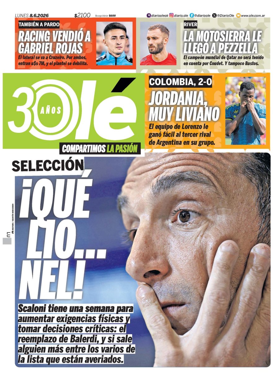 Tapa del suplemento papel