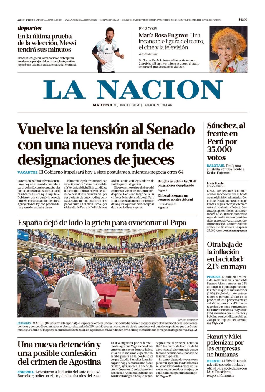 Tapa del suplemento papel