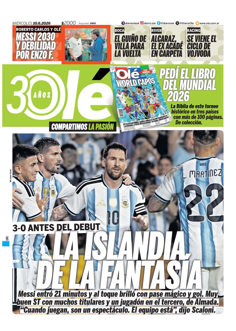 Tapa del suplemento papel
