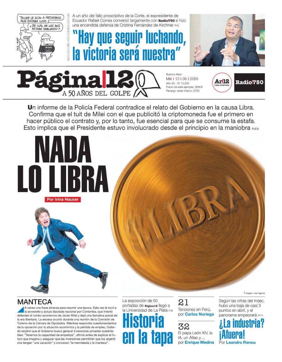 Tapa del suplemento papel