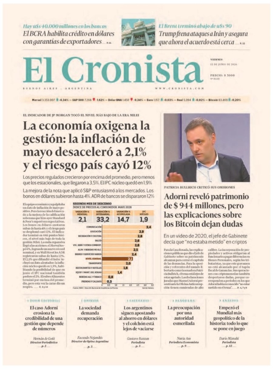 Tapa del suplemento papel