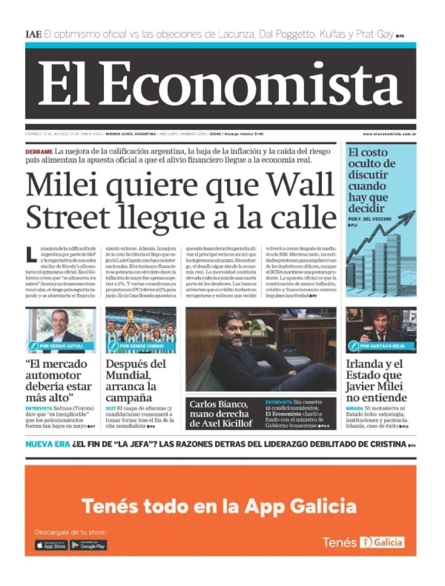 Tapa del suplemento papel