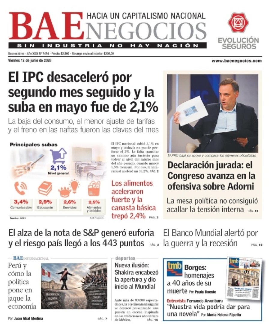 Tapa del suplemento papel
