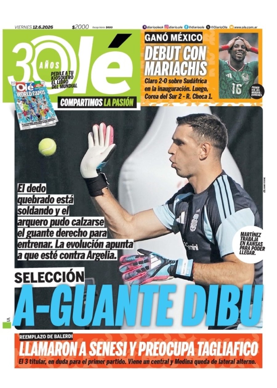Tapa del suplemento papel