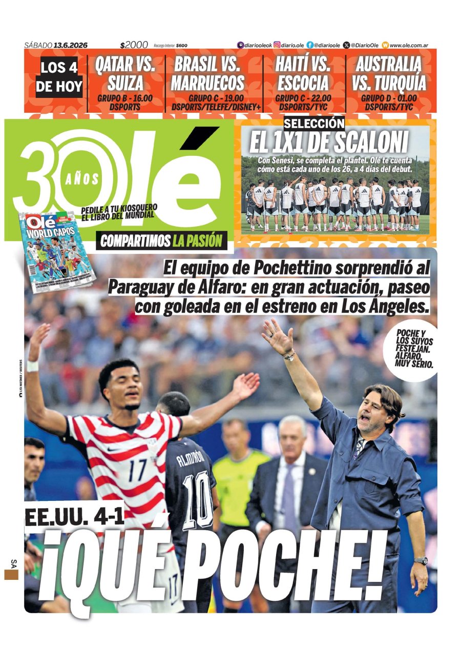 Tapa del suplemento papel