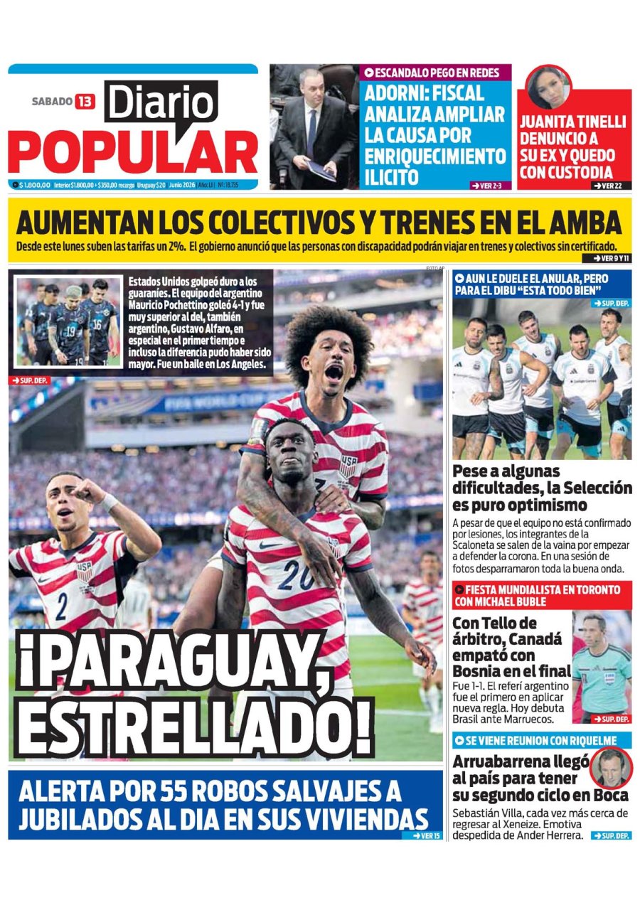 Tapa del suplemento papel