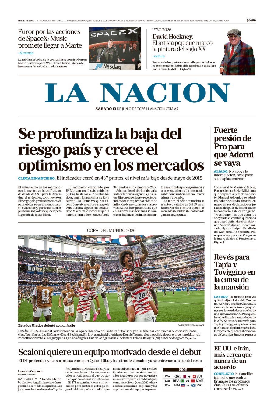 Tapa del suplemento papel