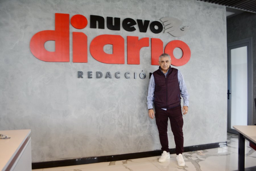 Una postal de René Ruiz, en la redacción de N.D.
