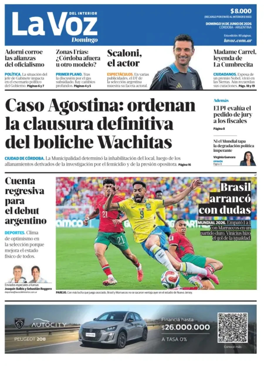 Tapa del suplemento papel
