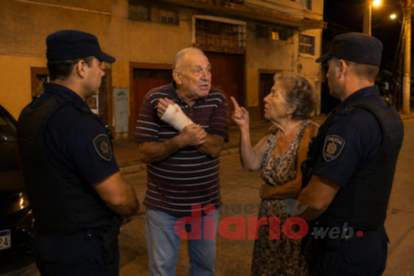 Fuerte pelea de pareja de abuelitos en Bº Alberdi dejó al hombre lastimado