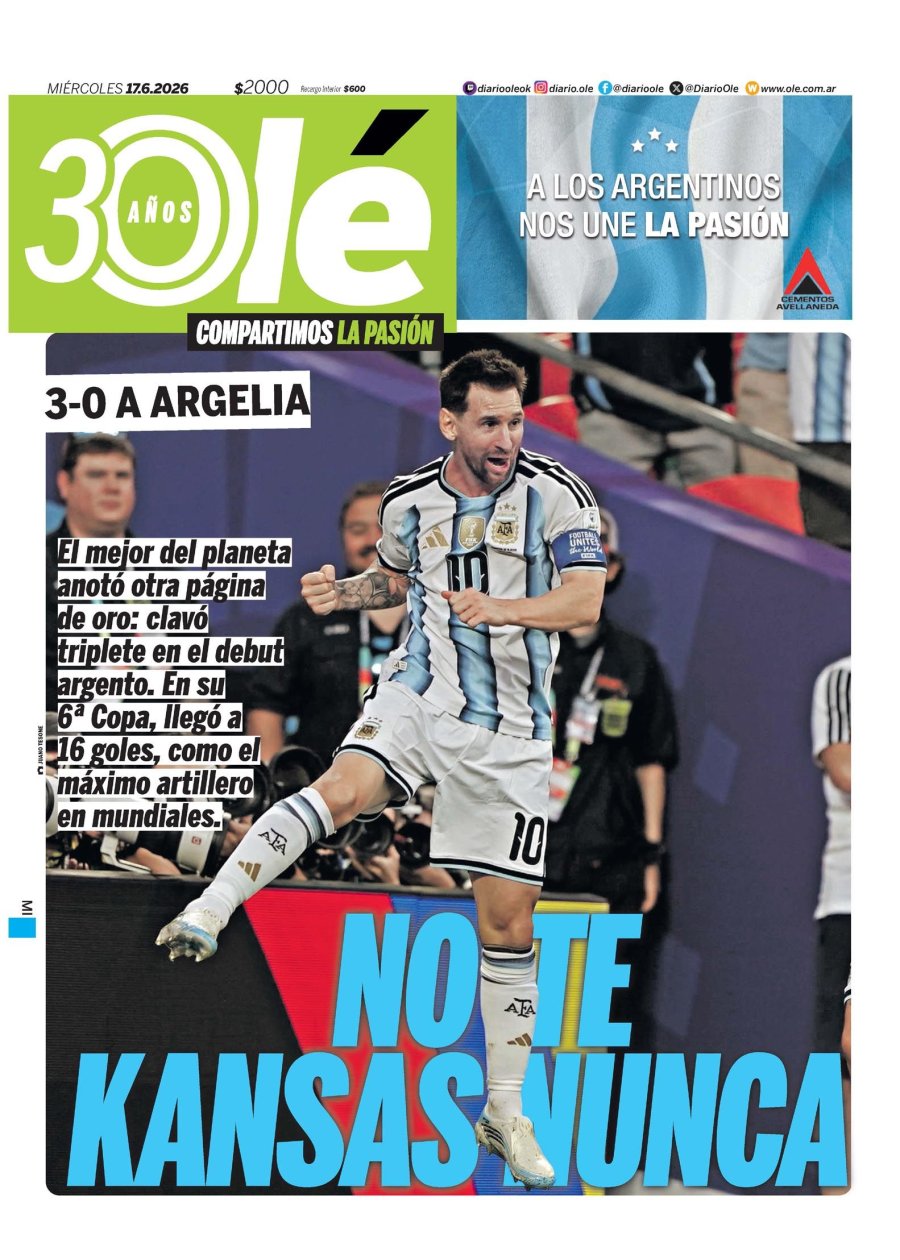 Tapa del suplemento papel