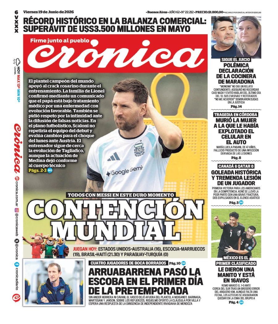 Tapa del suplemento papel
