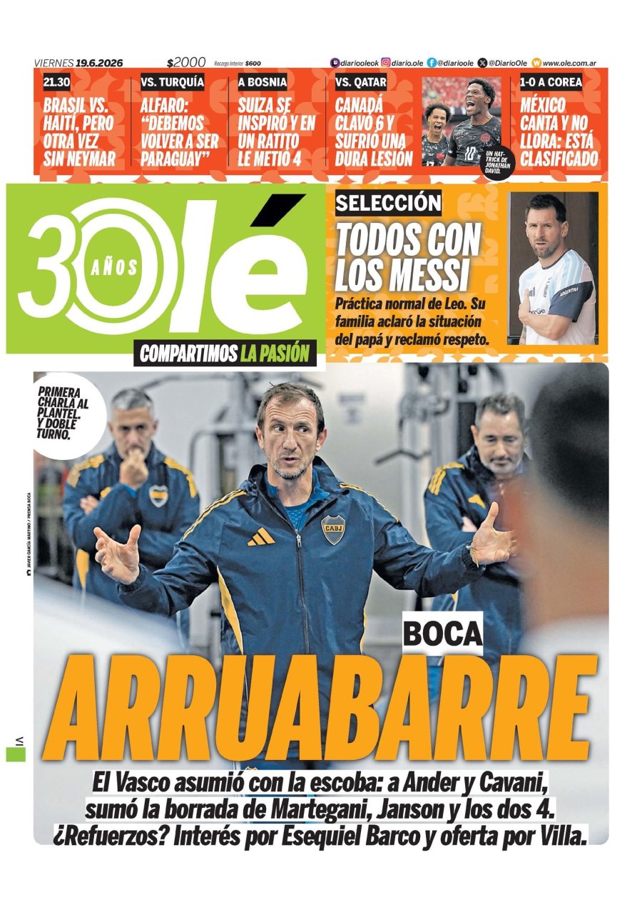 Tapa del suplemento papel