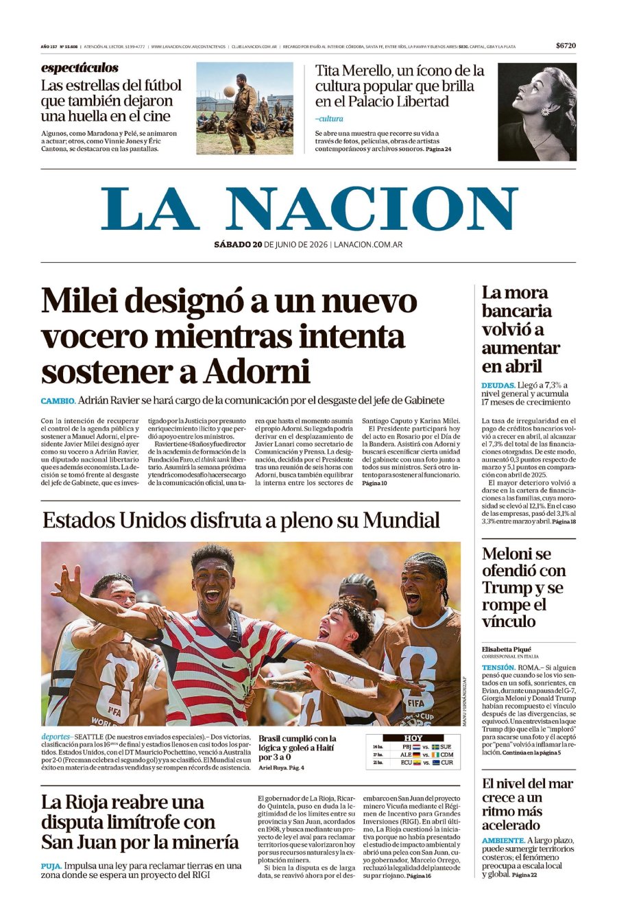 Tapa del suplemento papel