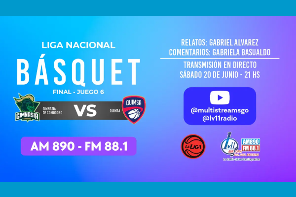 Quimsa se juega el todo por el todo en Comodoro frente a Gimnasia para forzar el séptimo partido y lo vives por LV11