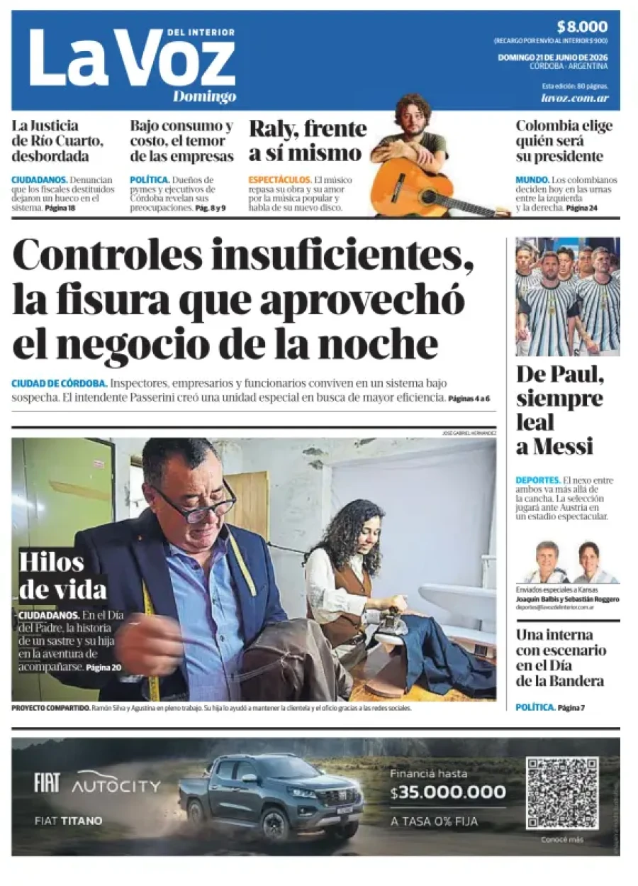 Tapa del suplemento papel