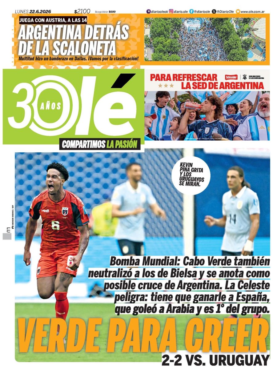 Tapa del suplemento papel