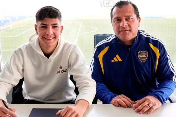 Orgullo santiagueño | Franco Pérez selló su primer contrato con Boca Juniors
