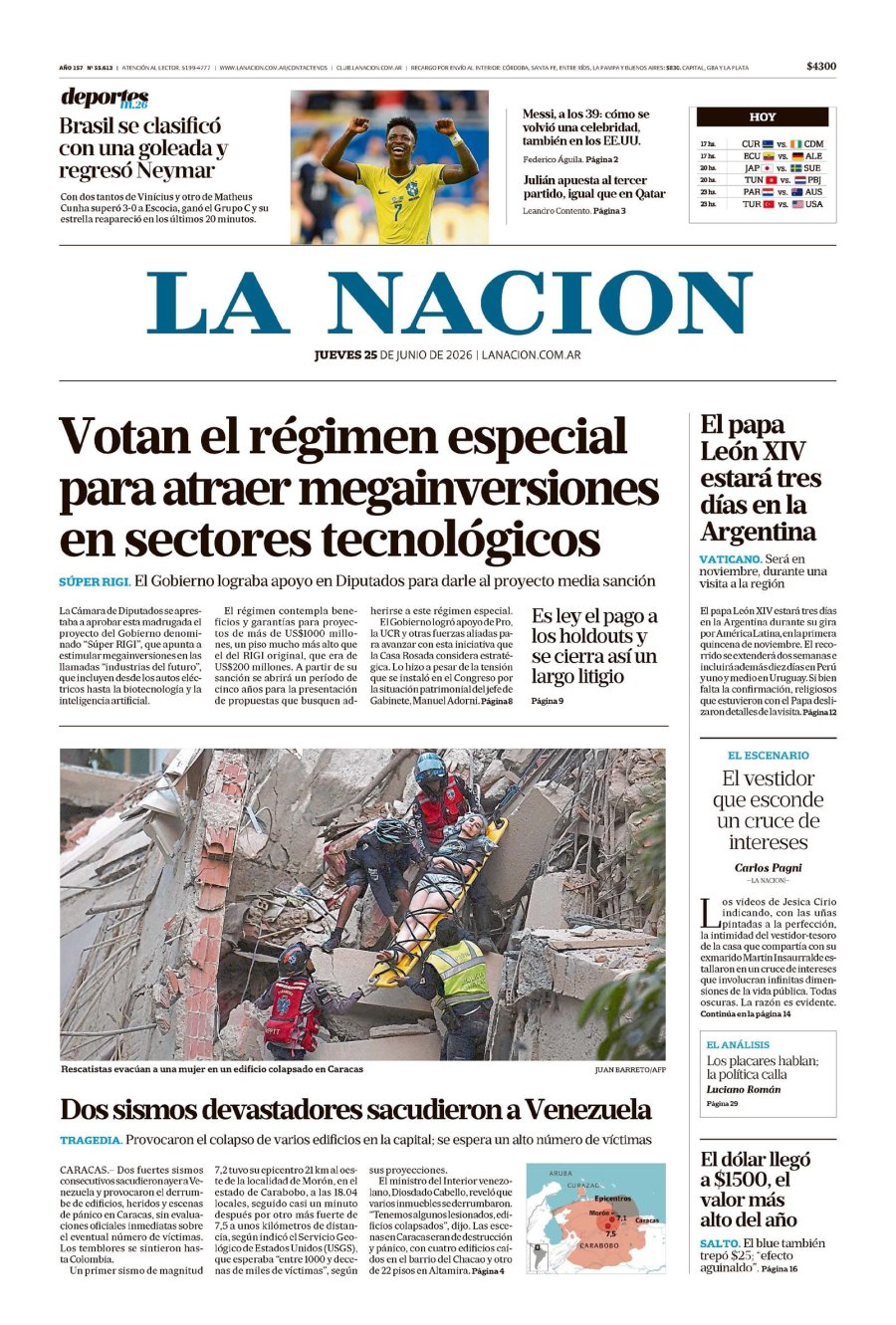 Tapa del suplemento papel