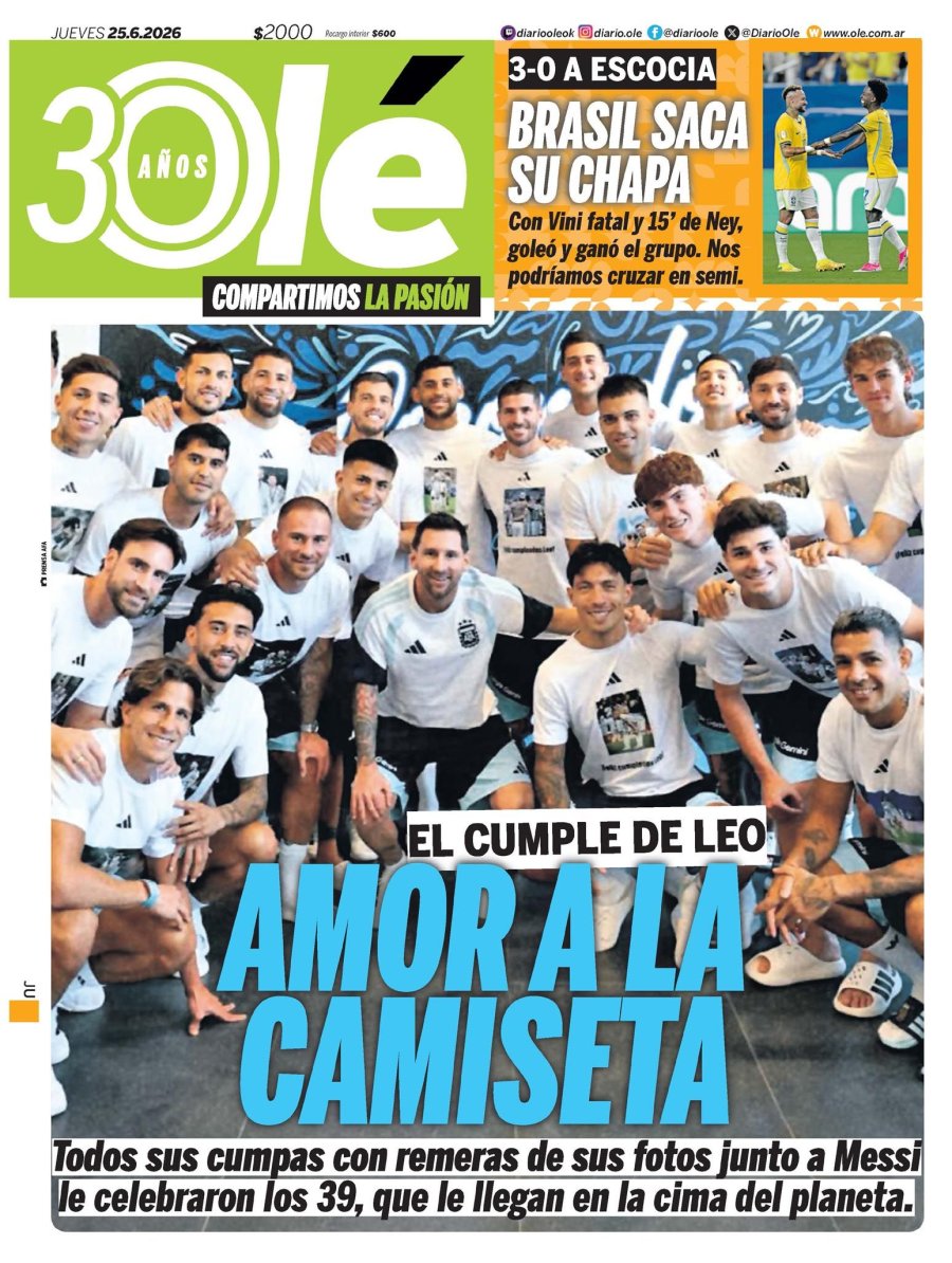 Tapa del suplemento papel