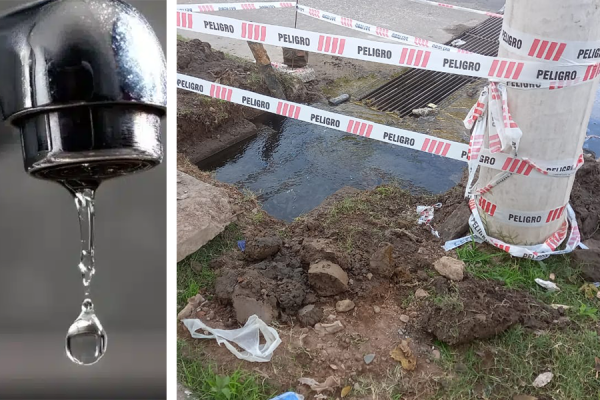 Quejas contra Aguas de Santiago por rotura de un caño | 