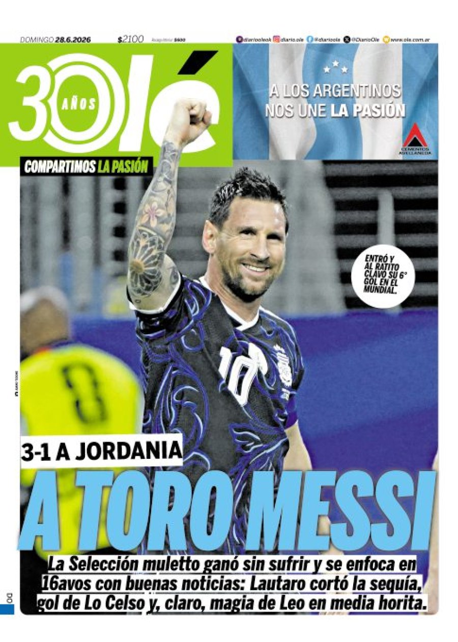 Tapa del suplemento papel