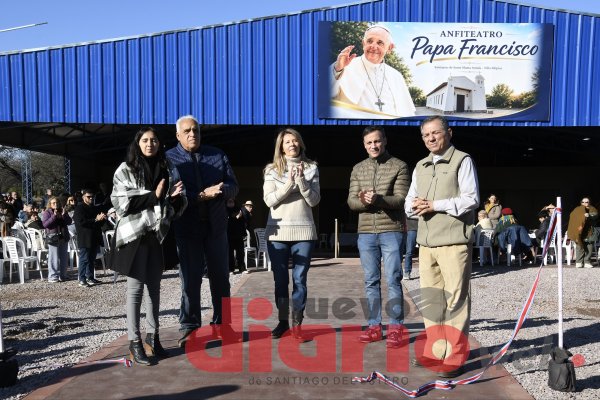 Inauguraron el Anfiteatro Papa Francisco en el santuario Mama Antula de Villa Silípica