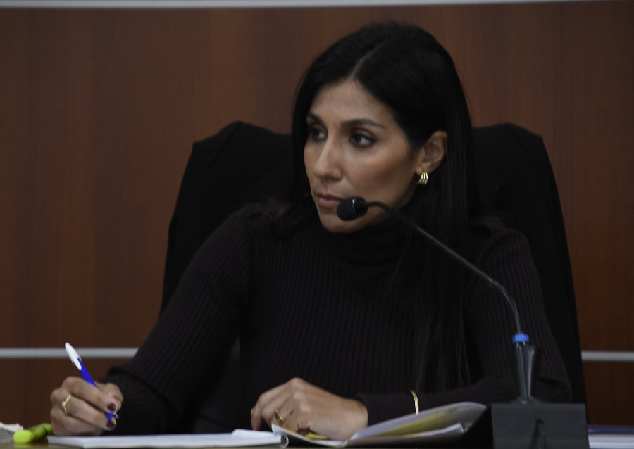 La magistrada, Dra. Salas.