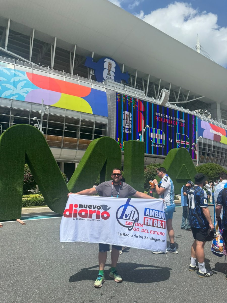 Pablo Salvatierra, enviado especial del Multimedio Nuevo Diario LV11, desde Miami.