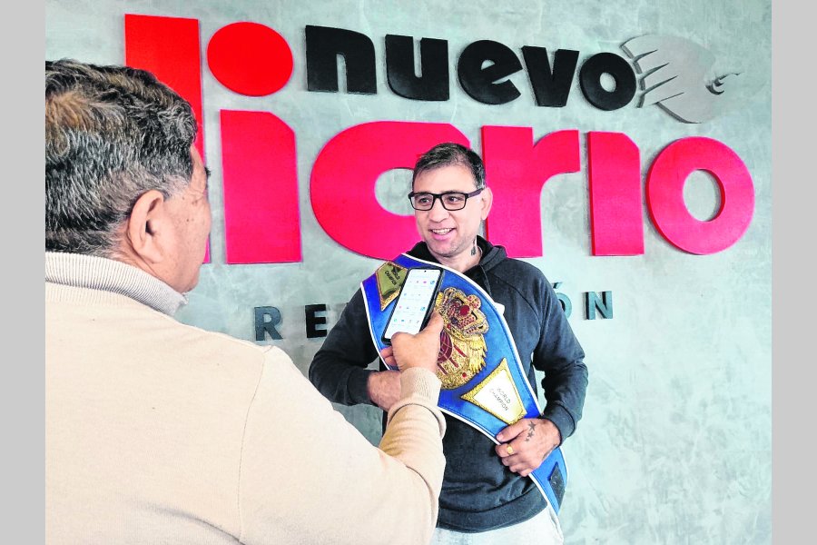 Diego en un mano a mano con Nuevo Diario.