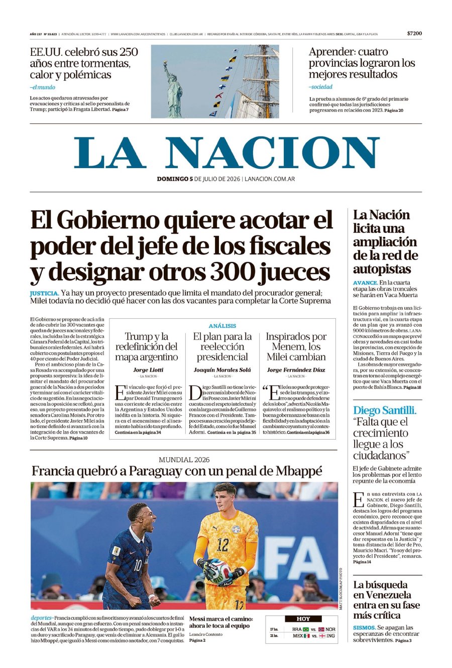Tapa del suplemento papel