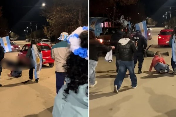 Atropelló a un policía durante los festejos por Argentina y fue detenido tras escapar